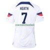 Maillot de Supporter Etats-Unis HEATH 7 Domicile Coupe du Monde 2022 Pour Femme